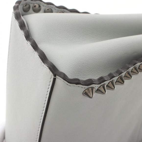 Fendi Mini Peekaboo Handbag Leather Grey - Picture 9 of 10